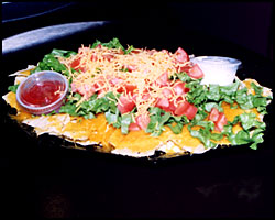 A platter of tasty nachos